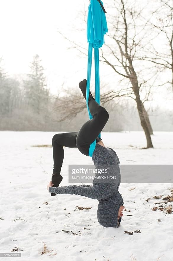 Aerial Silk Yoga Hammock & Swing for yoga Inversion