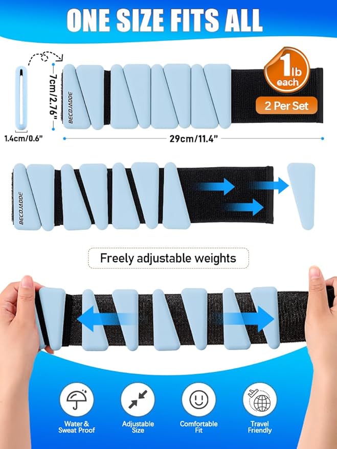 Wrist Ankle Weights Adjustable Training Intensity for Strength 2