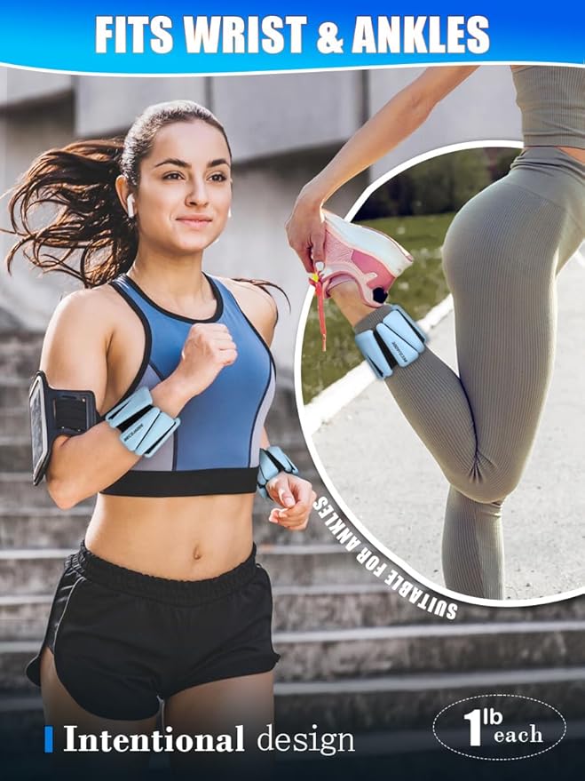Wrist Ankle Weights Adjustable Training Intensity for Strength 2