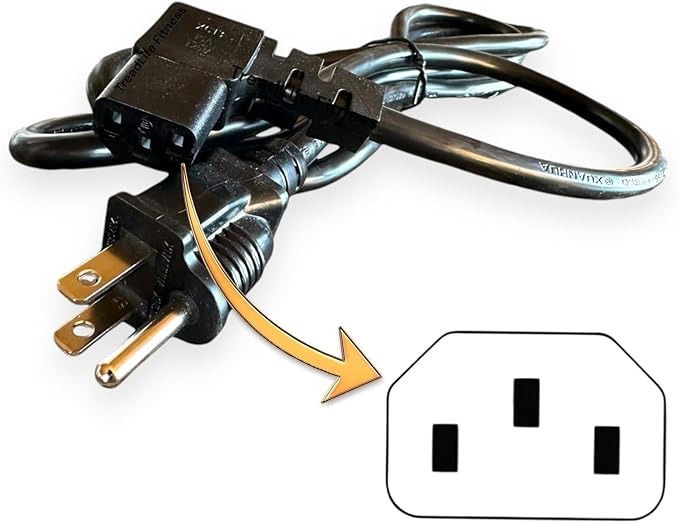 Treadmill Power Cord - Replacement for Landice L7 L8 L9 Treadmills - 8FT