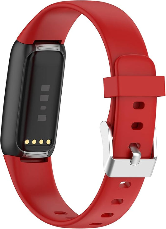 Fit for Fitbit Luxe Bands, Adjustable Soft Silicone Replacement Watch Band Straps Wristbands Bracelet Fit for Fitbit Luxe Fitness and Wellness Tracker for Women Men