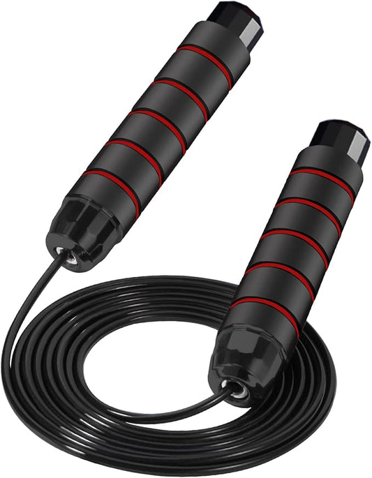 FITMYFAVO Jump Rope Cotton Adjustable Skipping Weighted jumprope