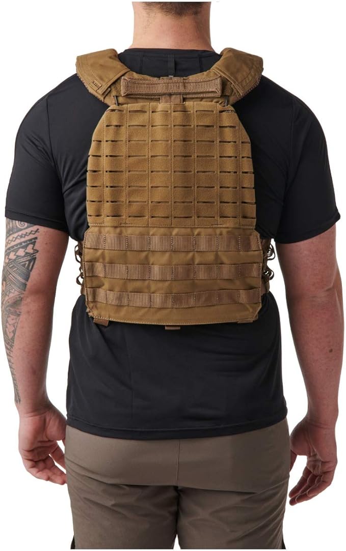 5.11 TacTec Tactical Weighted Fitness & Workout Vest, Lightweight & Resistant Nylon, Adjustable Waist XS-XL, Style 56100, Kangaroo