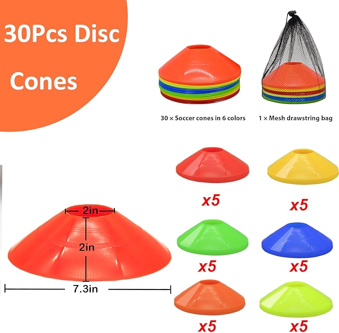 Soccer Cones Set 84/42Pcs 7"/9" 7"/9" Cones