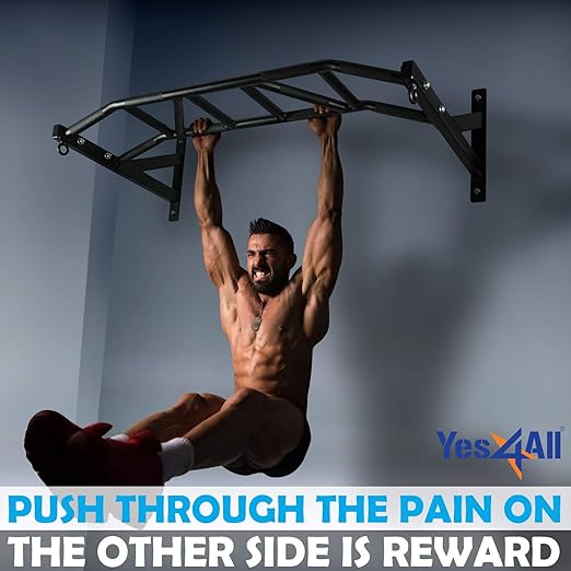 Yes4All Heavy Duty Wall Mounted Pull Up Bar