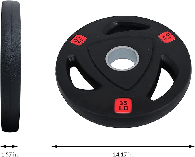 Signature Fitness Olympic 2-Inch Cast Iron Plate Weight