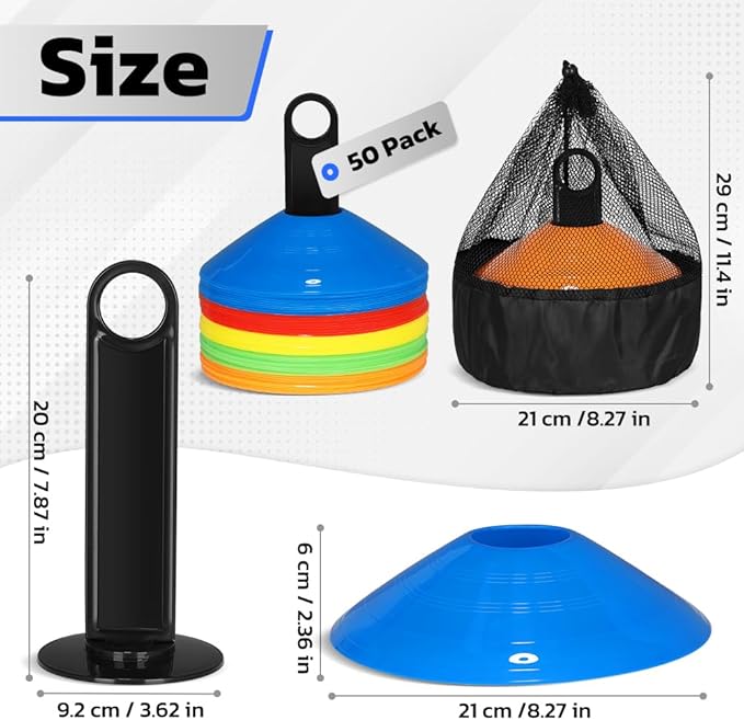 GHB Cones 50 Pack Disc Cones/12 Pack 7"