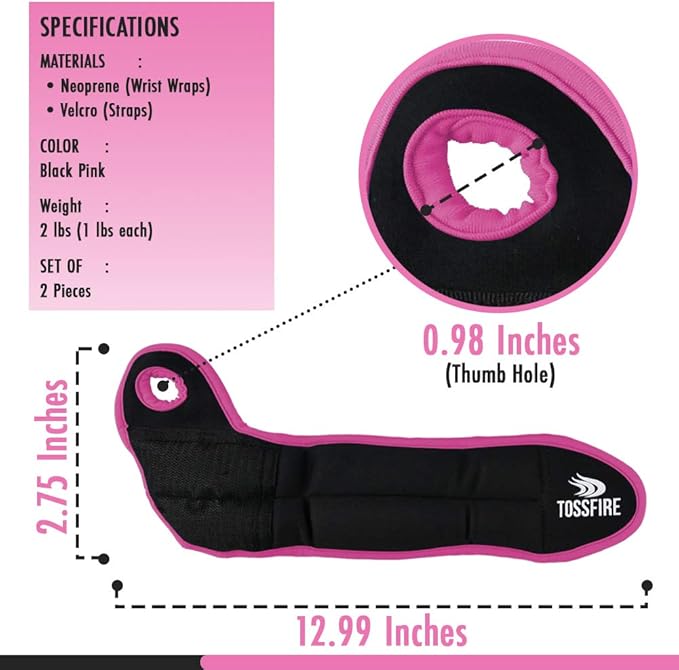Wrist Weights Set Thumblock Arm Weight for Women