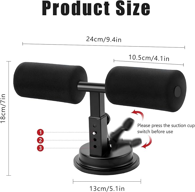 Nooriscuit Portable Floor Sit Up Bar - Sit