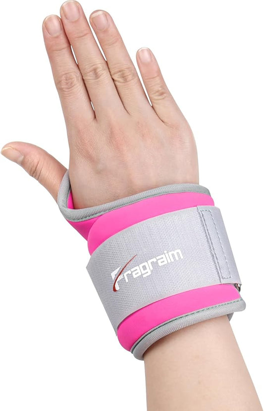 Fragraim Wrist Weights for Women Men with Thumb Loops Lock 1lb*2 1.5lbs*2 2lbs*2 2.5lbs*2 3lbs*2 Wrist and Ankle Weights Sets for Walking Running Strength Training Exercises, Physical Therapy