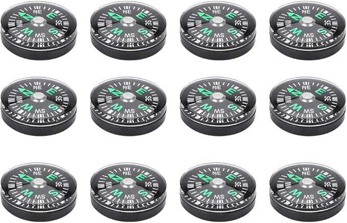 12PCS Button, Mini Pocket Paracord Bracelet Liquid Filled