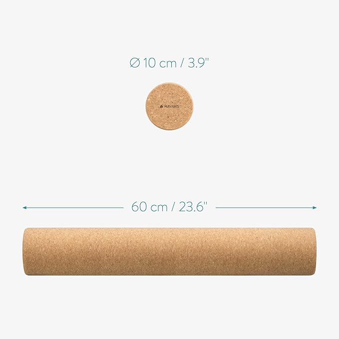Navaris Cork Roller - Fitness Sport Yoga Cork 4 x 24"