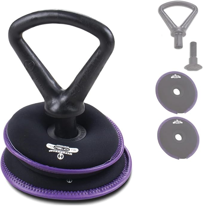 Hyperwear SoftBell Adjustable Kettlebell Set - Soft