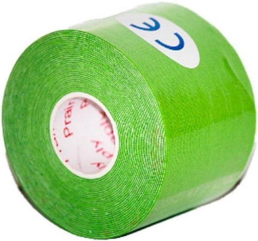 Kinesiology Tape Pro, Athletic Waterproof Muscle Support Adhesive Kinesio Sport Tape for Athletes 2 inches x 16.4 feet Single Roll, Lime Green