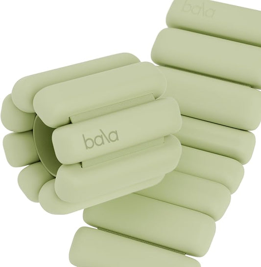 Bala Bangles Wrist & Ankle Weights for Women & Men - Adjustable Silicone Weighted Bracelet Set for Gym, Yoga, Pilates, Cardio & Strength Training - Wearable Arm & Leg Workout Weights