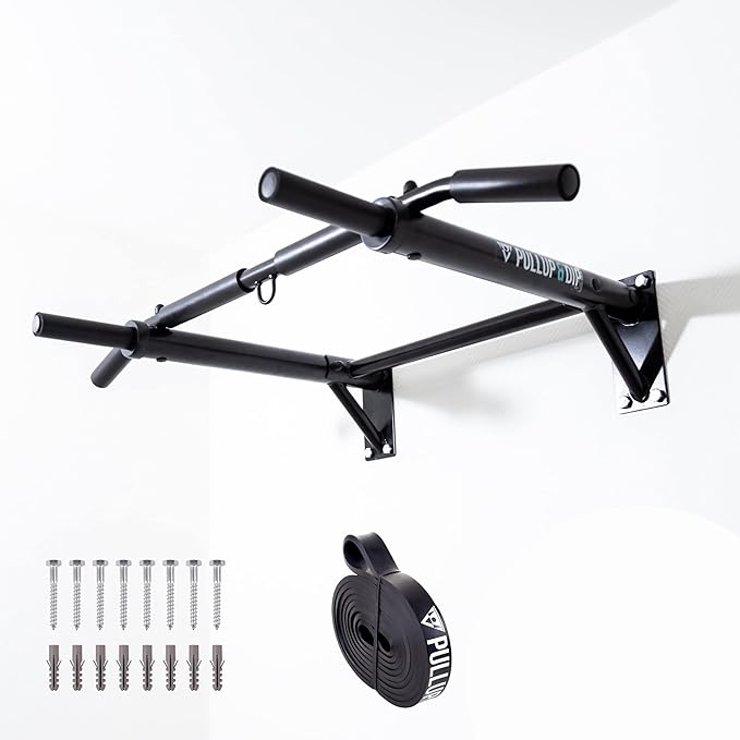 PULLUP & DIP Wall Mounted Pull Up Bar 200 kg (440 lbs)
