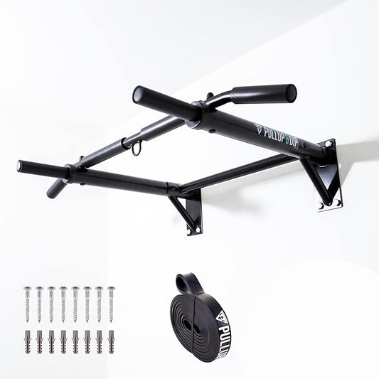 PULLUP & DIP Wall Mounted Pull Up Bar 200 kg (440 lbs)