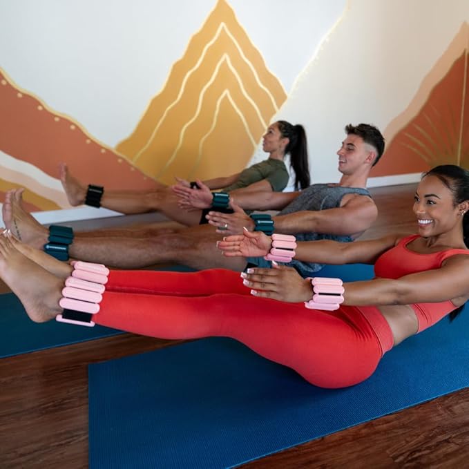 HYPERWEAR Stylish Wrist and Ankle Weights Amplify Your (1lb weights 2)