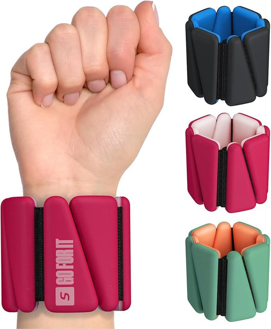 SPORTBIT Wrist & Ankle Weights for Women - 2 (1lb (1lb Each),