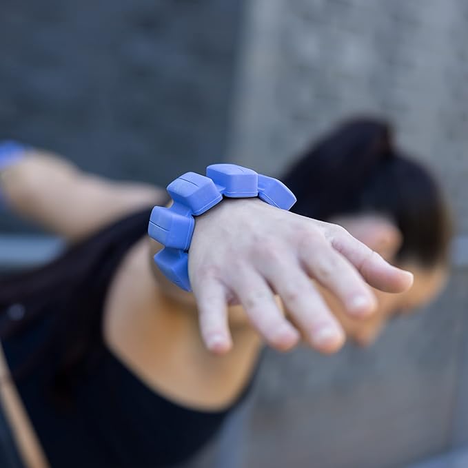Ankle Weights, Wearable Silicone Wrist Weights, Adjustable Size 2 (1 (1 lb