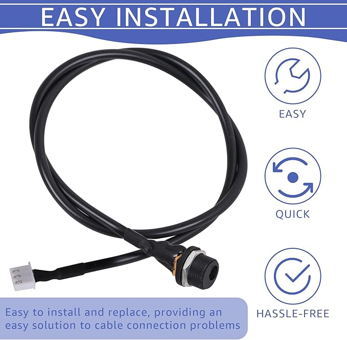Connector Input Cable,Compatible with Nautilus Schwinn Exercise Bikes, Replace 8001352