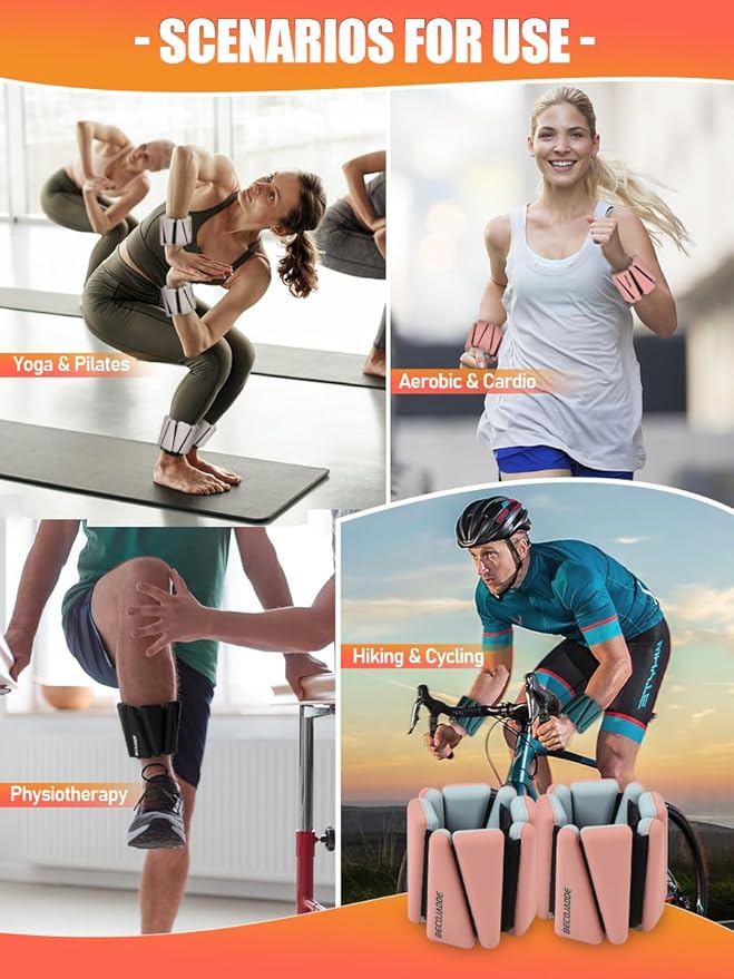 Wrist Ankle Weights Adjustable Training Intensity for Strength 2
