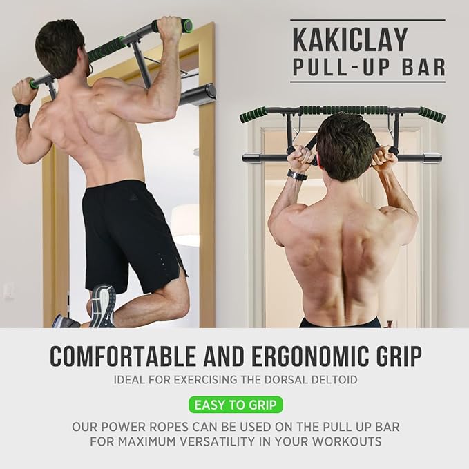 Pull Up Bar for Doorway,2024 Upgrade Multi-Grip Hanging Bar for Home Gym, Max Capacity 440 lbs Multifunctional Portable Chin Up Bar - USA Original Patent, Designed, Shipped, Warranty