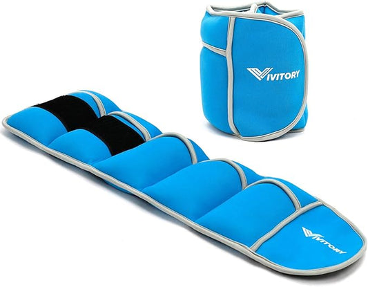 Vivitory Adjustable Ankle Weights for Women & Men 2 to 10 Lbs,