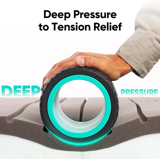 FitBeast Back Roller - Deep Tissue Massage Wheel, Yoga Wheel & Back Stretcher for Pain Relief