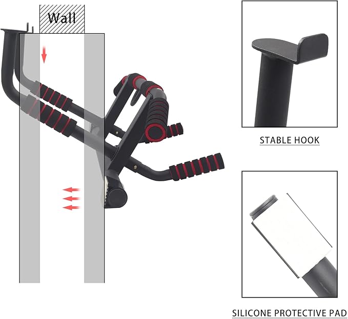 NEWAN Pull Up Bar for Doorway，Adjustable Width Indoor