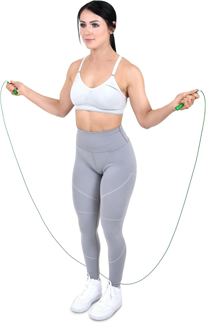 ProsourceFit Speed Jump Rope 10’ Adjustable Length, Super Fast Turning for Cardio, Boxing
