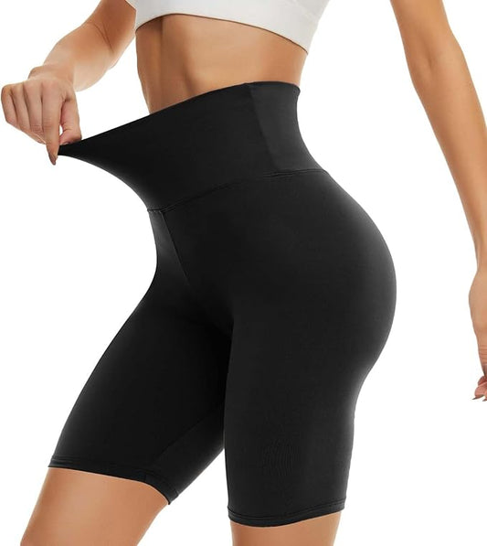 CAMPSNAIL Workout Biker Shorts Women - 3"/5"/8" High Waisted Tummy Control Spandex Booty Volleyball Shorts for Yoga Dance