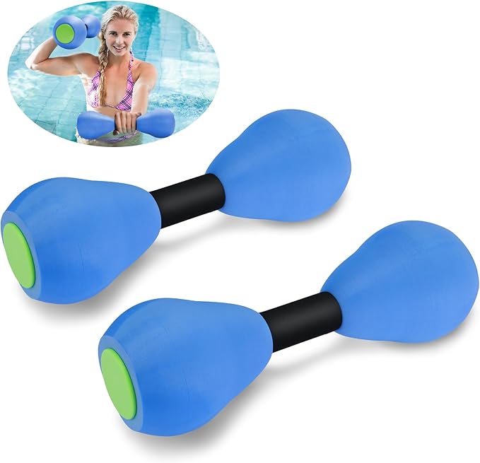 Aquatic Dumbells,1 Pair Foam Water Weights Aerobic Exercise