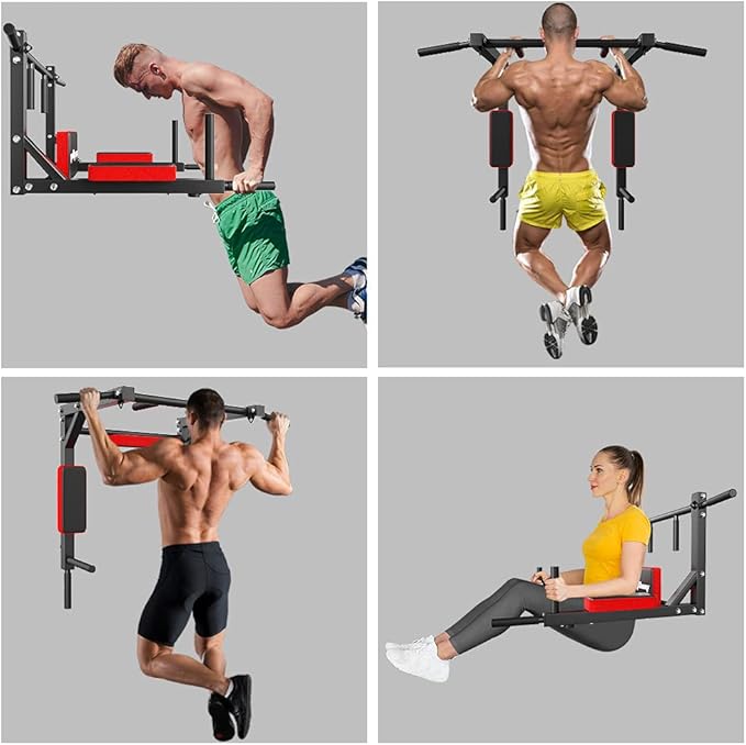Multifunctional Wall Mounted Pull Up Bar Chin Up bar 440Lbs