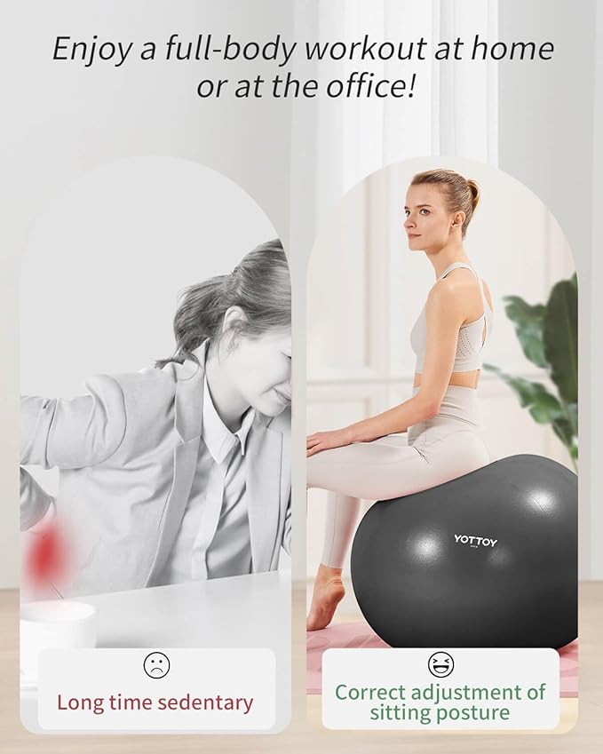 Anti-Burst Exercise Ball for Working Out