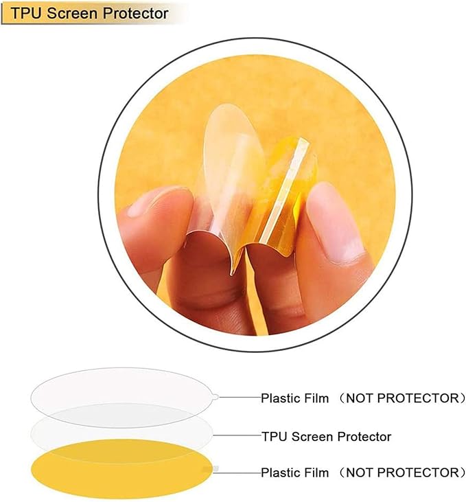 Compatible for DoSmarter Fitness Tracker Screen Protector, Lamshaw [6 Pack] Full Coverage TPU Clear Film Compatible with DoSmarter ZX18 1.57 Fitness Tracker /Yocuby 1.57 Smartwatch / HOOMOON ZX18 1.57/ANYTEC ZX18 (6 pack)