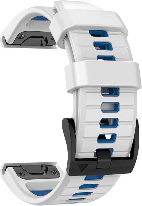 OVERSTEP Compatible with Fenix 7X Bands, 26mm Width Soft Silicone Replacement Strap for Fenix 7X Pro/Fenix 6X/ Fenix 5X/ Fenix 3 Smartwatch
