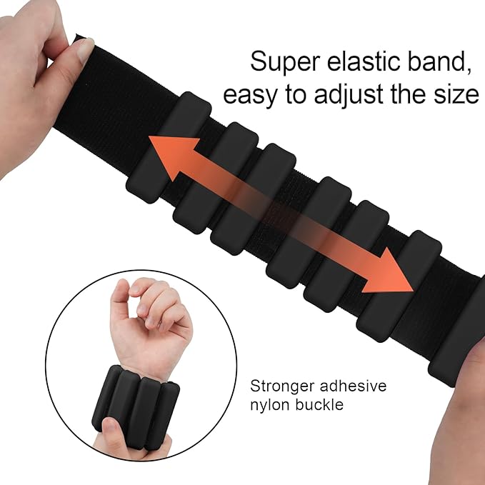 Wearable wrist weights and ankle weights ，1-2 lb.