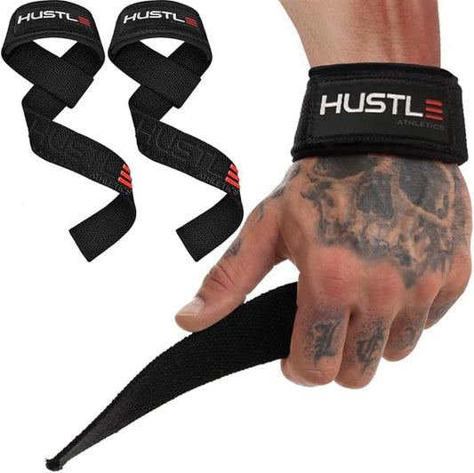 Lifting Straps for Weightlifting & Deadlifts – 21" Wrist Straps with Thick Neoprene Padding – Pro Heavy Duty Gym Wrist Wraps for Powerlifting, Bodybuilding & Strength Training for Men & Women