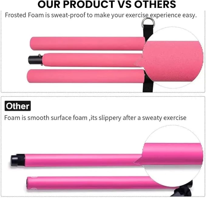 Joy's Life Pilates Bar Kit Workout Equipment for Legs