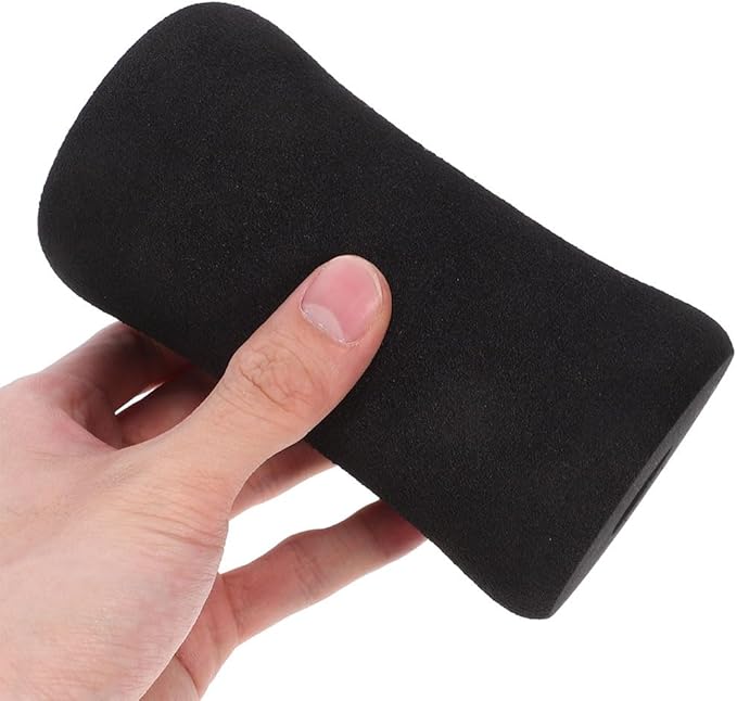 SUPVOX 6pcs Black Foam Foot Pads for Exercise Equipment, Leg Extension Machine Covers, Gym Replacement Rollers, 5.11 X 2.75 X 0.90 Inch, Home Gym Accessories