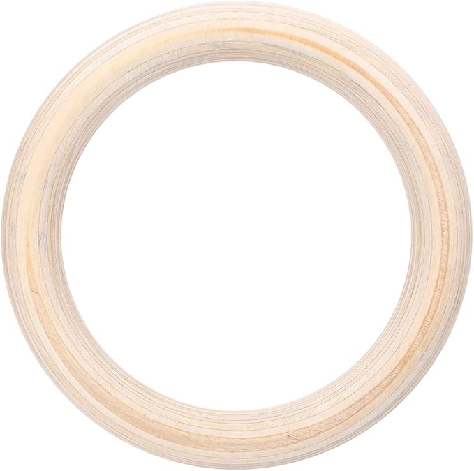 Keenso Wood Gymnastics Rings Sport Workout Equipment Wood 25mm with