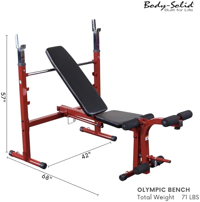 Body-Solid Best Fitness BFOB10 Adjustable Olympic Folding Weight