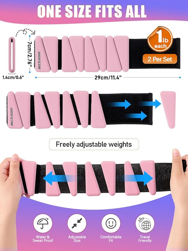 Wrist Ankle Weights Adjustable Training Intensity for Strength 2