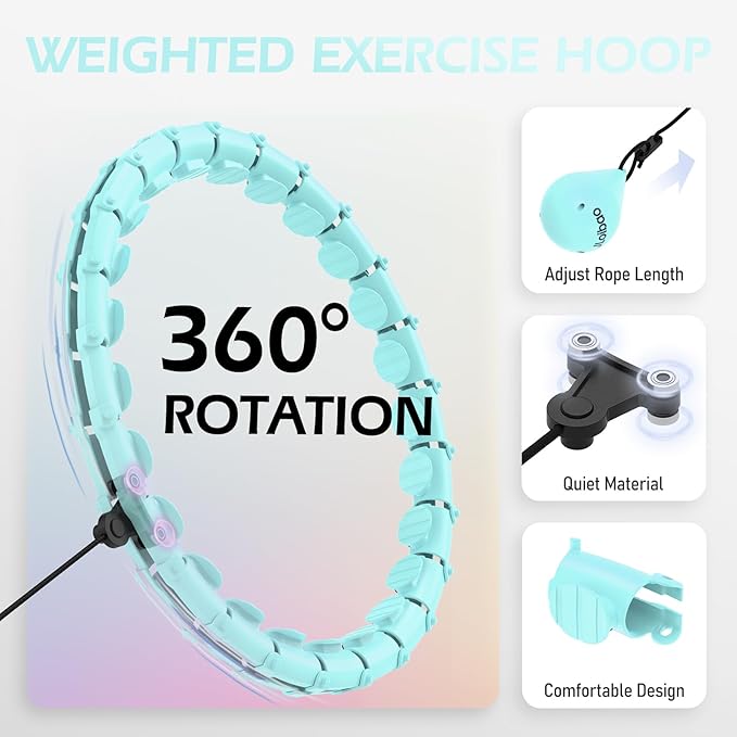 Weighted Hula Circle with 24 Links for Adults