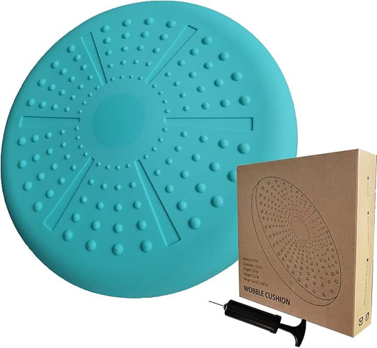 ATUERT Inflated Wobble Cushion - Wiggle Seat for Sensory Kids(Multiple Colors), Core Balance Disc (Extra Thick), Flexible Seating for All Age(Office & School & Home)