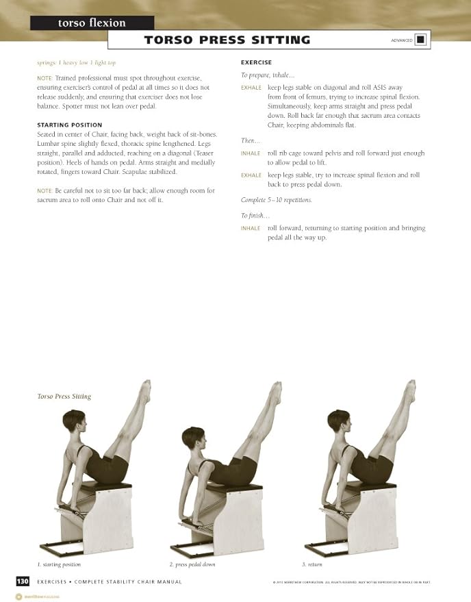 STOTT PILATES Manual - Complete Stability Chair