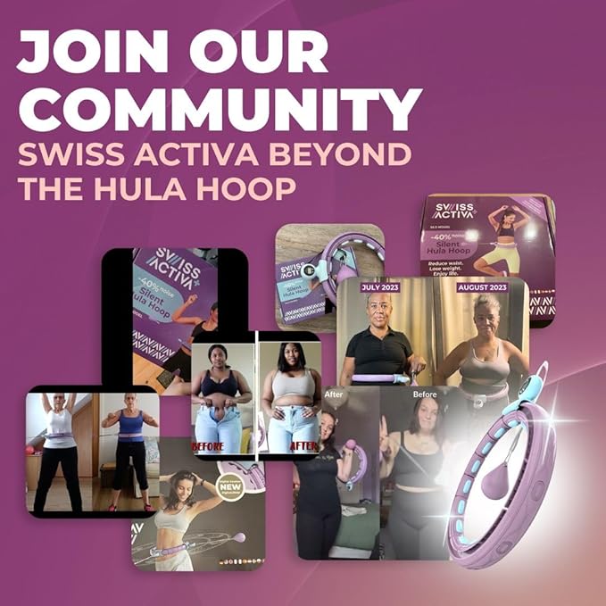 Swiss Activa+ Infinity Hoop Smart Weighted Hula Hoop