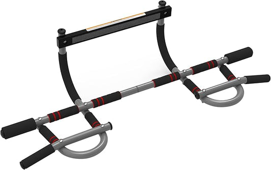 8 & 12-Grip Doorway Pull-Up Bar - Heavy-Duty