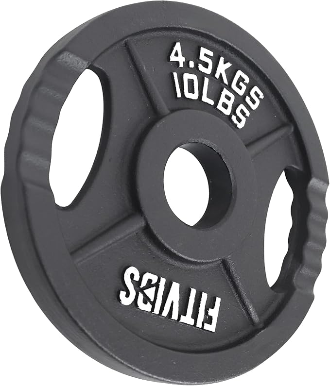 Signature Fitness Cast Iron Plate Weight Plate for Strength Training and Weightlifting, Standard or Olympic, Multiple Sizes